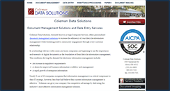 Desktop Screenshot of coleman-data.com